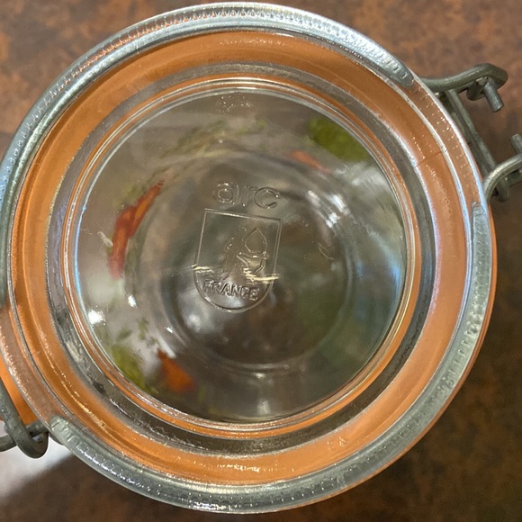 Glass Canister Mushrooms Arc France - Picture 4 of 4